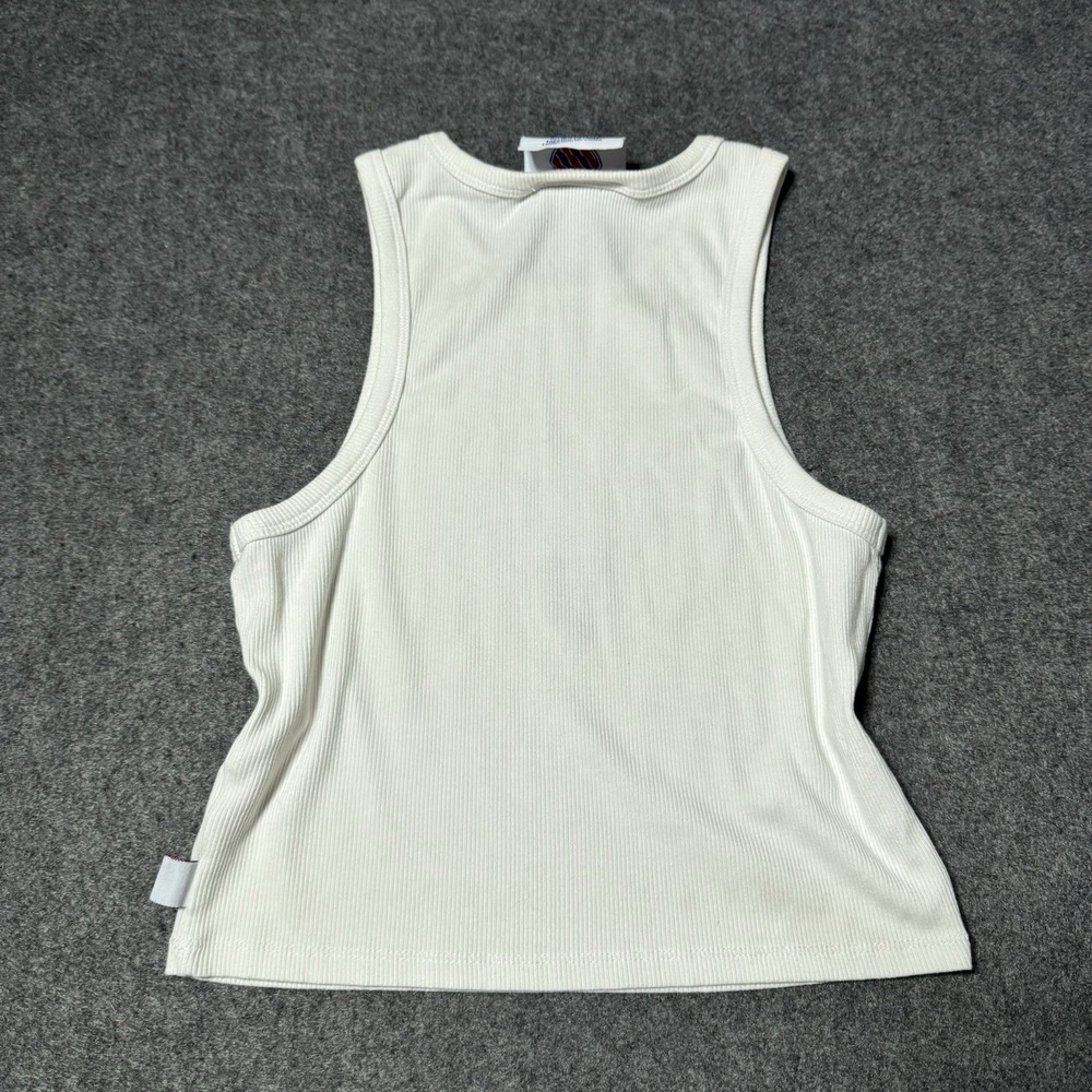 K Swiss x Forever 21 Ribbed Logo Tank Top‎ Womens M Y2K Retro Streetwear - Picture 5 of 7